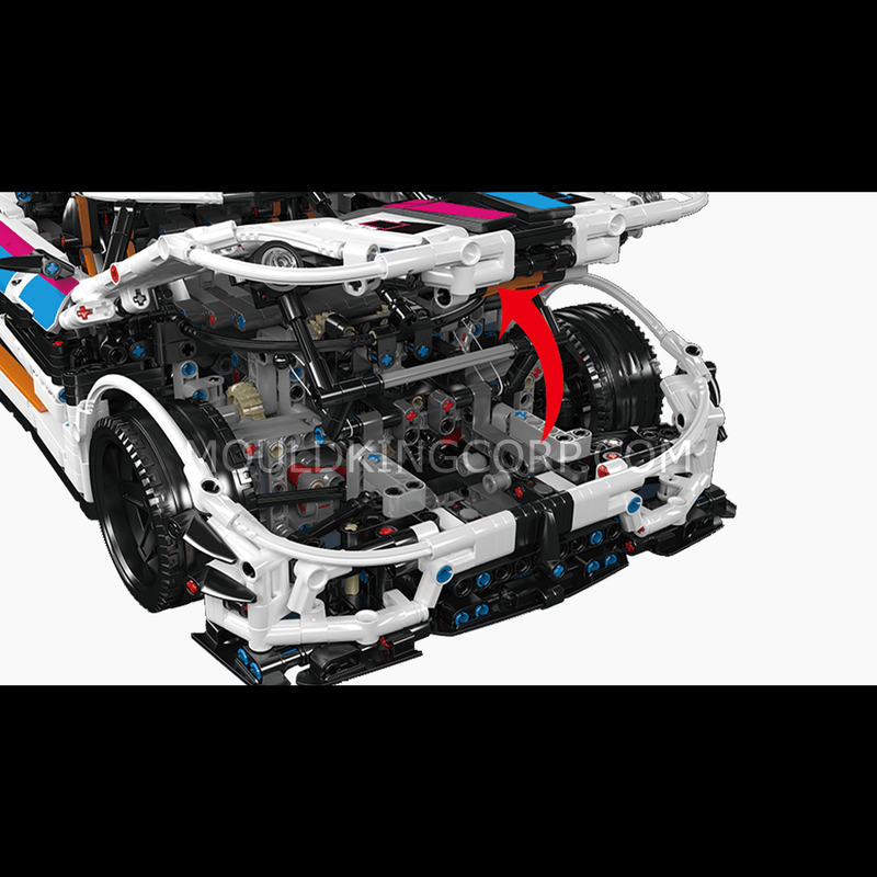MOULD KING 13120S Regera Hypercar Remote Controlled Model Konstruktorius | 3063 dalių thumbnail 2