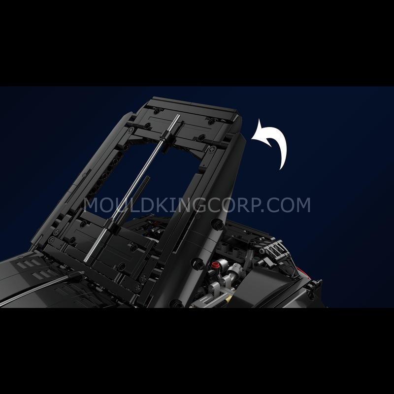 MOULD KING 13163S Voiture Noire Remote Controlled Hyper Car Konstruktorius | 4800 dalių thumbnail 4