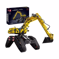 MOULD KING 17018 RC All Terrain Excavator Model Konstruktorius …