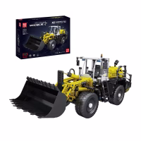 MOULD KING 17026 Pneumatic Construction Wheel Loader Konstruktorius