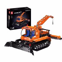 MOULD KING 17051 Remote Controlled Snow Groomer Konstruktorius …