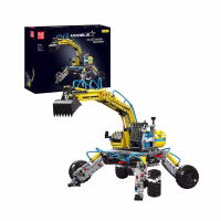 MOULD KING 17060 All-Terrain Excavator Konstruktorius, 1,392 dalių