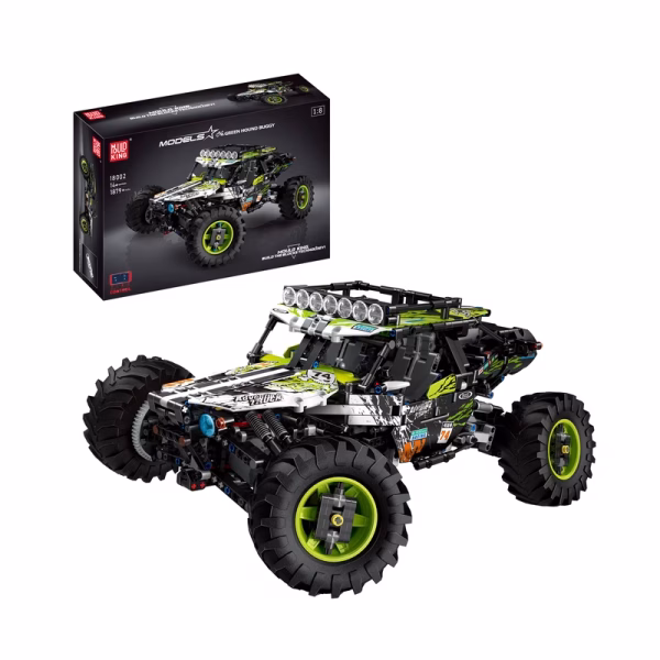 MOULD KING 18002S Green Hound Remote Controlled Buggy Konstruktorius | 1890 dalių