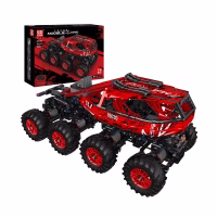 MOULD KING 18030 Remote Control Red Firefox Climb Car Konstruktorius …