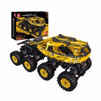 MOULD KING 18031 Remote Control Yellow Firefox Climb Car, 1962 dalių