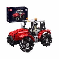 MOULD KING 18037 Mecanum Drive Remote Controlled Tractor Konstruktorius …