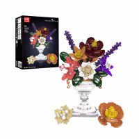 MOULD KING 24098 Everlasting Floral Art Konstruktorius, 903 dalių