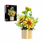 MOULD KING 24110 Sunflower Potted Konstruktorius | 1,047 dalių