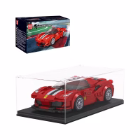 MOULD KING 27006S The 488 GTB Mini Sports Car Konstruktorius, 329 dalių