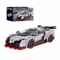 MOULD KING 27007 The Veneno Mini Sports Car Konstruktorius, 398 dalių