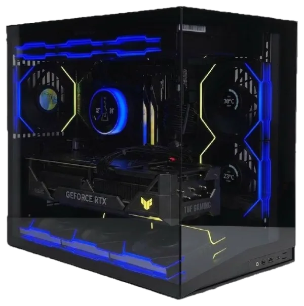 Individualios komplektacijos kompiuteris Žaidimų kompiuteris AMD Ryzen 7 9800X3D / RTX 5080 16GB / 32GB DDR5 / 2TB NVMe / Lian Li O11 Mini