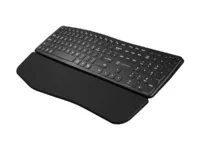 NATEC NKL-1995 PORIFERA BT+2.4GHz Backlit Ergonomic Wireless keyboard US thumbnail 1
