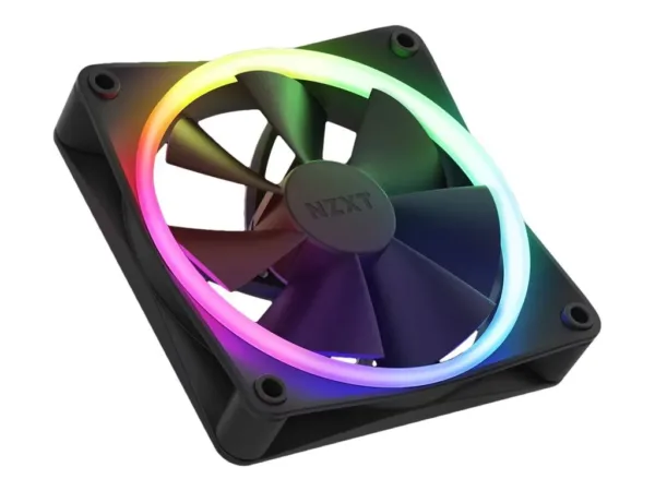 NZXT F120 RGB korpuso ventiliatorių rinkinys, 3 x 120 mm, juodas, RF-R12TF-B1