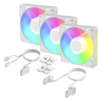 Arctic BioniX P14 A-RGB korpuso ventiliatorius, 140 mm, 3 vnt., baltas, ACFAN00342A