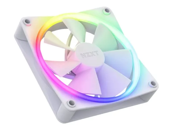 NZXT F120 RGB korpuso ventiliatorių rinkinys, 3 x 120 mm, baltas, RF-R12TF-W1