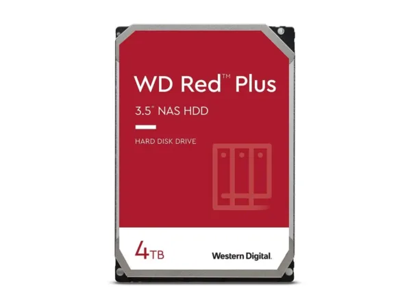 WD Red Plus WD40EFZZ kietasis diskas, 4TB, 3.5″, SATA, 5400 rpm, NAS
