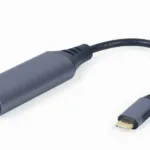 Gembird A-USB3C-LAN-01 USB-C tinklo adapteris, Gigabit LAN, pilkas