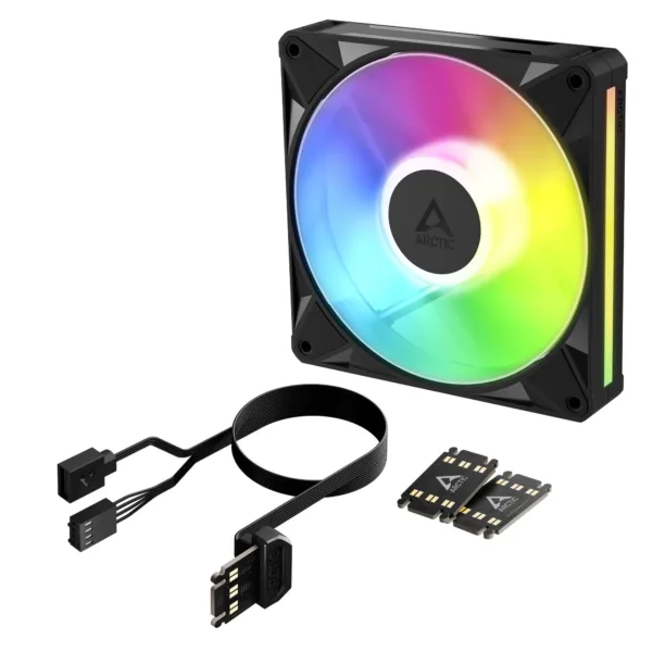 Arctic BioniX P14 A-RGB korpuso ventiliatorius, 140 mm, juodas, ACFAN00339A