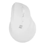 Natec Crake 2 vertikali belaidė pelė, 2.4 GHz, Bluetooth, 2400 DPI, balta