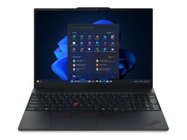 Lenovo ThinkPad E16 Gen 4 nešiojamas kompiuteris, 16″, WUXGA, AMD Ryzen AI 7 345, 16GB RAM, 512GB SSD, W11 Pro, ENG