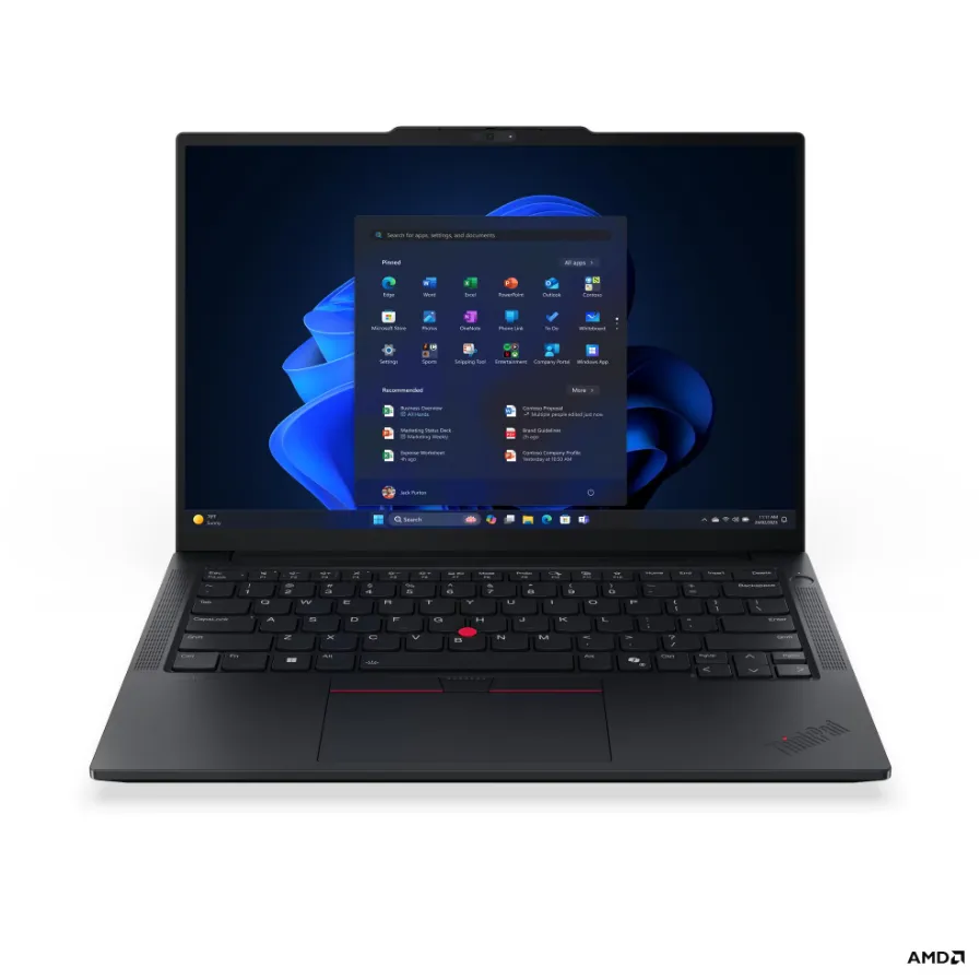 Lenovo ThinkPad E14 G8 AMD nešiojamas kompiuteris, 14″, AMD Ryzen AI 5 330, 16GB RAM, 512GB SSD, Windows 11 Pro