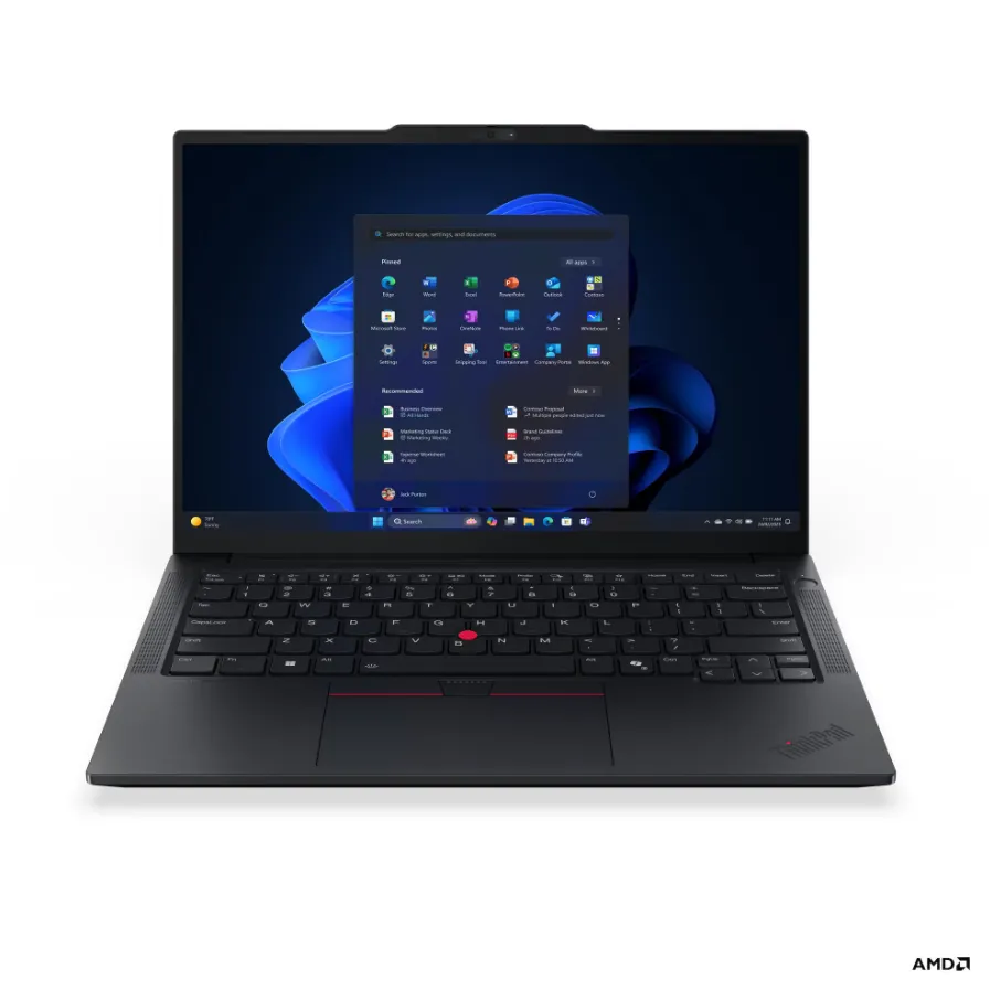 Lenovo ThinkPad E14 G8 AMD nešiojamas kompiuteris, 14″, AMD Ryzen AI 7 345, 16GB RAM, 512GB SSD, Windows 11 Pro