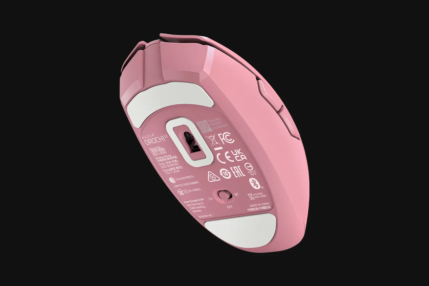Razer Orochi V2, Gaming Mouse, Quartz, 2.4 GHz, Bluetooth thumbnail 2
