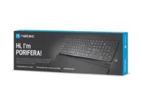 NATEC NKL-1995 PORIFERA BT+2.4GHz Backlit Ergonomic Wireless keyboard US thumbnail 4