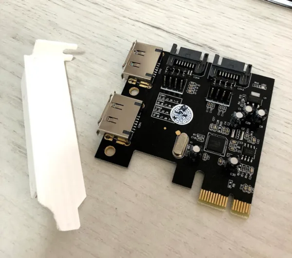 Žemo profilio PCIe plokštės laikiklis
