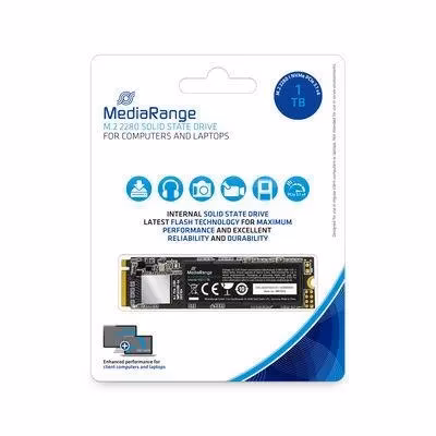 SSD|MEDIARANGE|S3100|1TB|M.2|TLC|Write speed 1800 MBytes/sec|Read speed 2200 MBytes/sec|TBW 400 TB|MTBF 150000 hours|MR1033