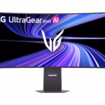 LG UltraGear evo GX9 45GX950B-B monitorius, 45", 5120x2160, OLED, lenktas, USB-C, 45GX950B-B.AEU