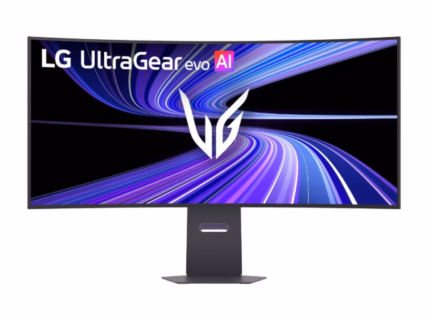 LG UltraGear evo GX9 45GX950B-B monitorius, 45″, 5120×2160, OLED, lenktas, USB-C, 45GX950B-B.AEU