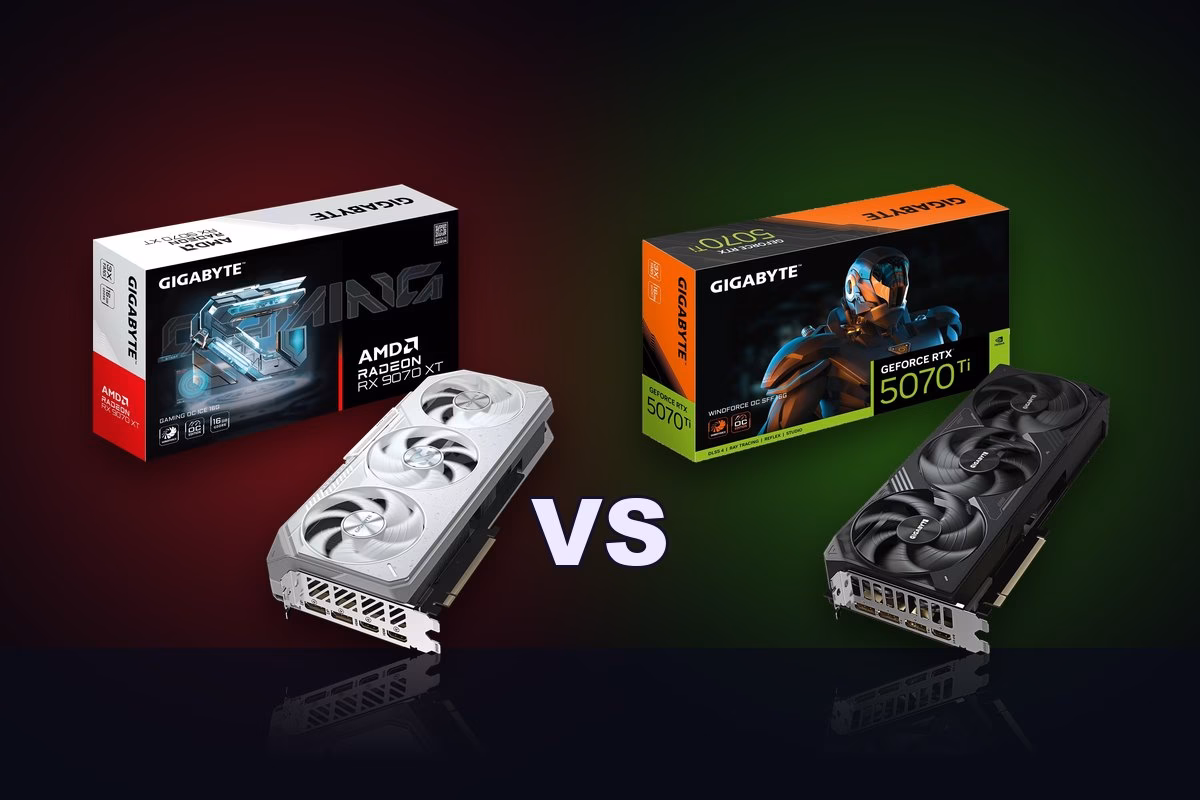 Straipsnis apie kompiuterius: RX 9070 XT vs RTX 5070 Ti: kurią vaizdo plokštę rinktis 2026 m.?